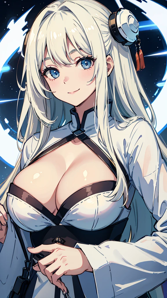 Highest quality、woman、White、Scientist、Suspicious Smile、Large Breasts、Browsing Caution