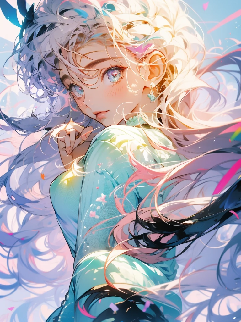 delicate　Big eyes　I have long hair　Cute girl　Pastel color clothes