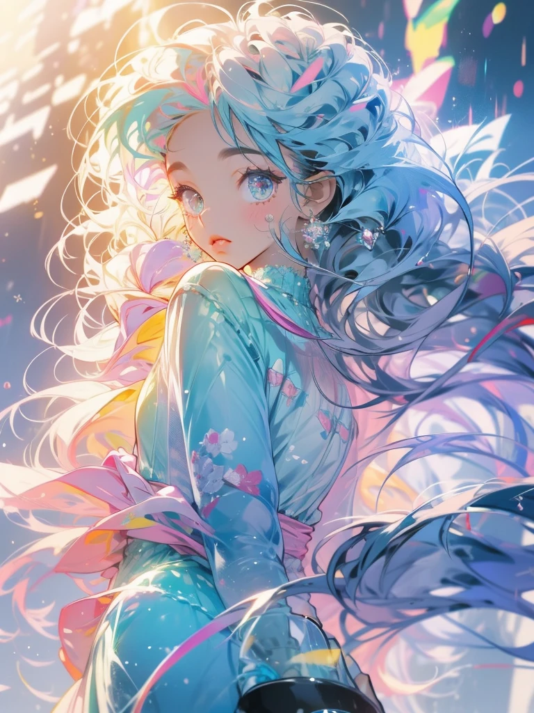 delicate　Big eyes　I have long hair　Cute girl　Pastel color clothes