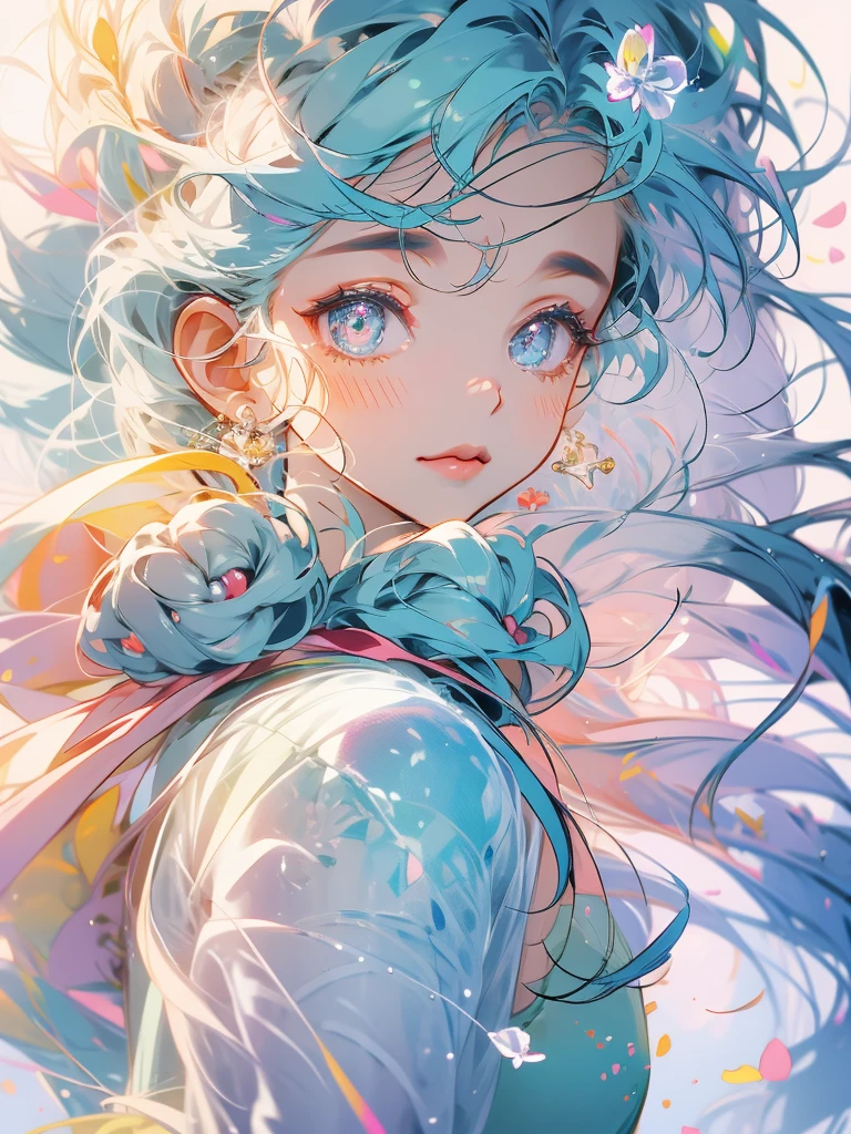 delicate　Big eyes　I have long hair　Cute girl　Pastel color clothes