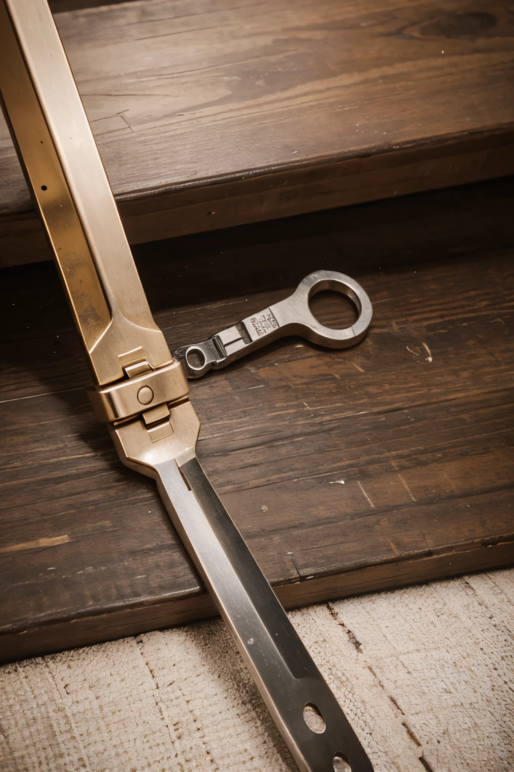 A logo create with Spanner tied by rose