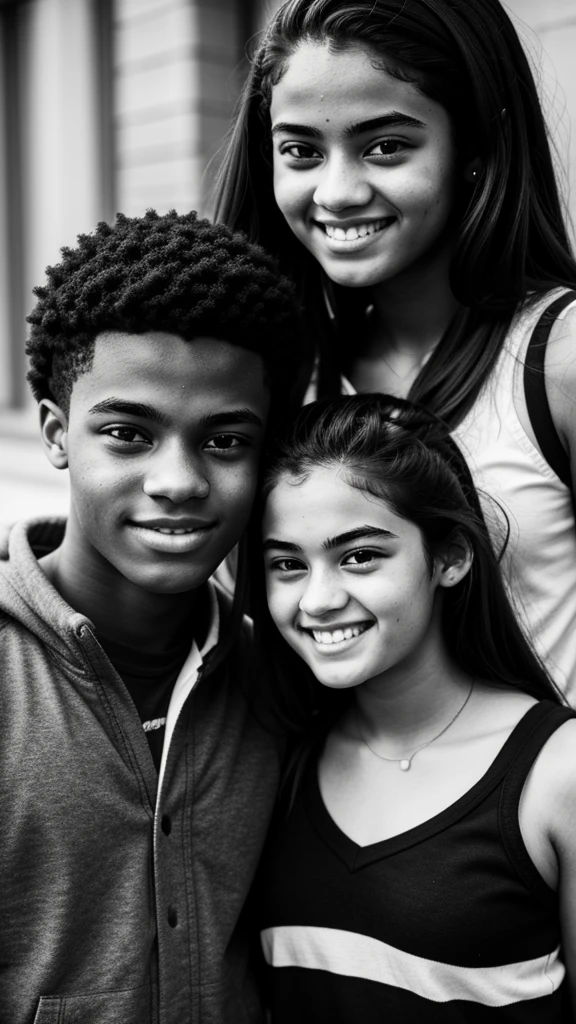 Couple,high school student,Black and white photography,young