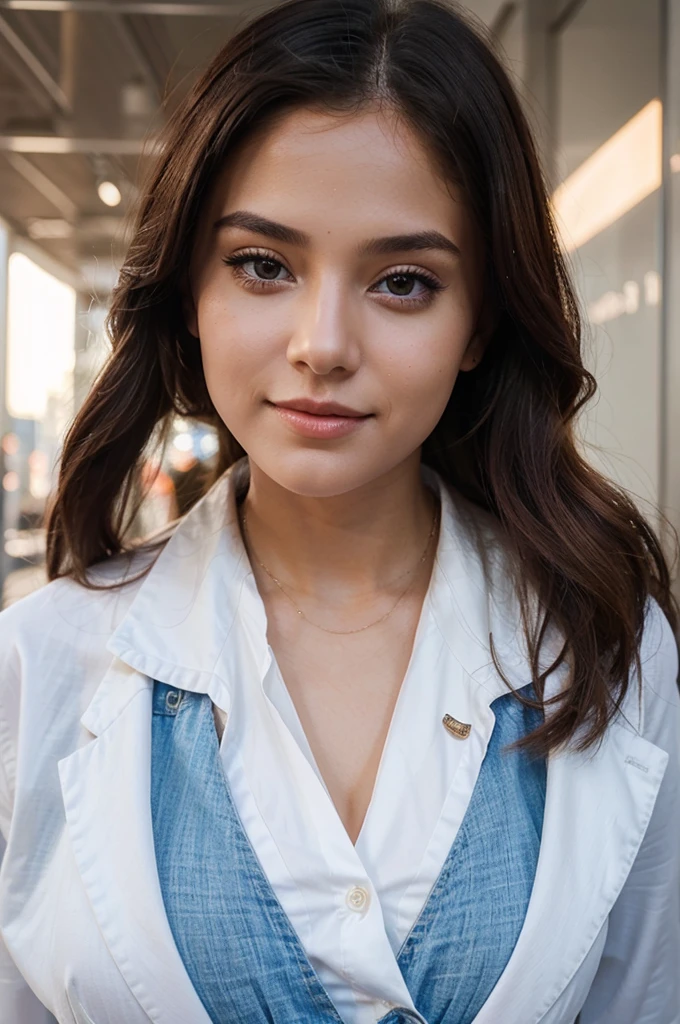 Create an AI influencer female (beautiful) that produces content resembling a human