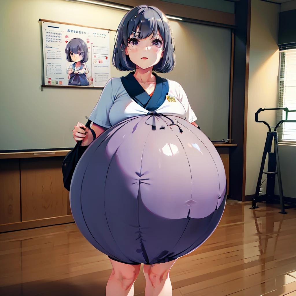 Short grey hair,Big Baby Bump pregnant, Japanese school girl, Big , , cum, BBlue Balloons,16 years ig pregnant Belly, Big Pregnant girl, Largest Belly of Pregnant, Huge Pregnancy, background classroom,Huge 9 months Pregnancy Belly,huge belly expansion, huge belly girl, purple eyes,