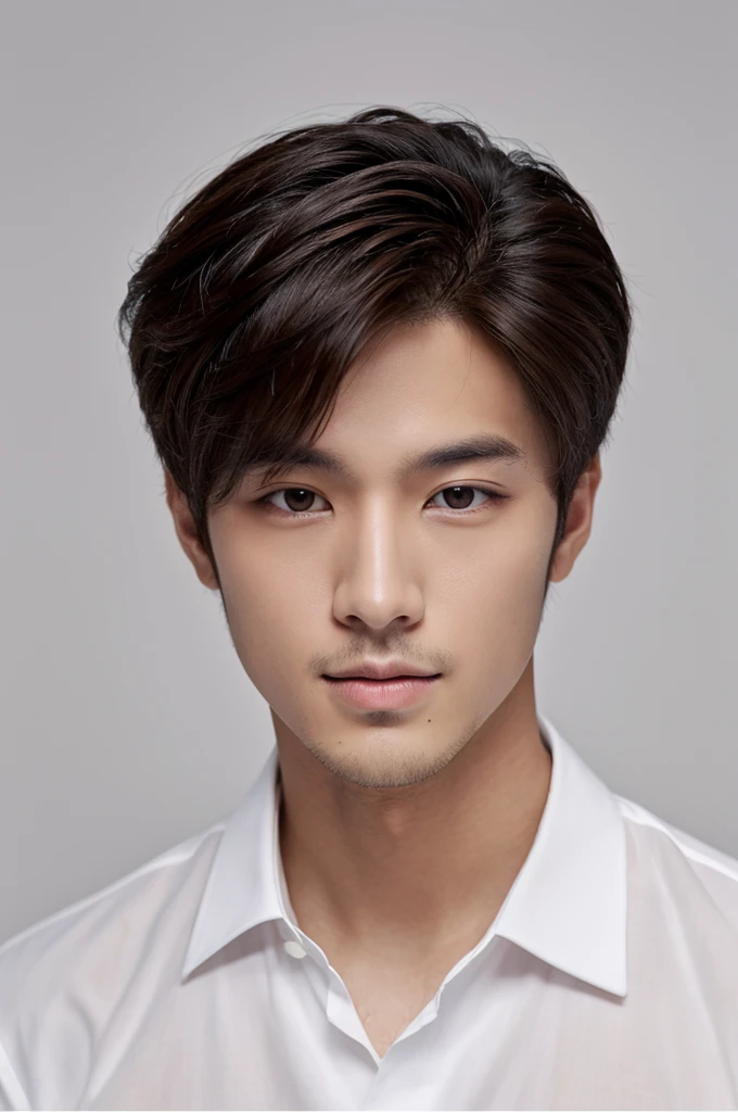 a handsome man, white background