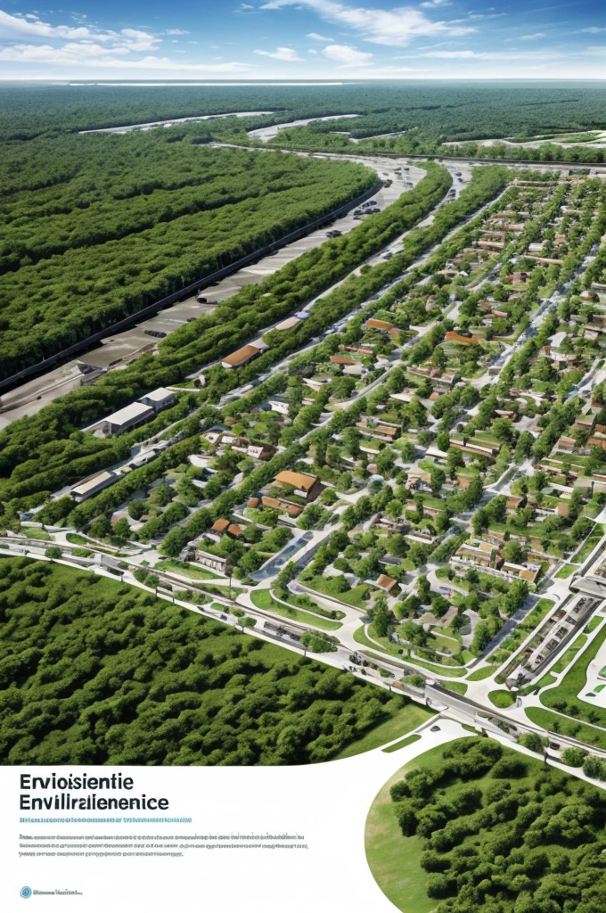 A plan of a sustainable colony on a sheet of paper - Efficient use of natural resources such as water and energy.
- Design that promotes sustainable mobility, such as the use of public transportation, Bicycles, and pedestrian.
- Integration of green areas and public spaces to promote biodiversity and the quality of life of residents.
- Promotion of waste management and recycling in the community.
- Consideration of environmental resilience