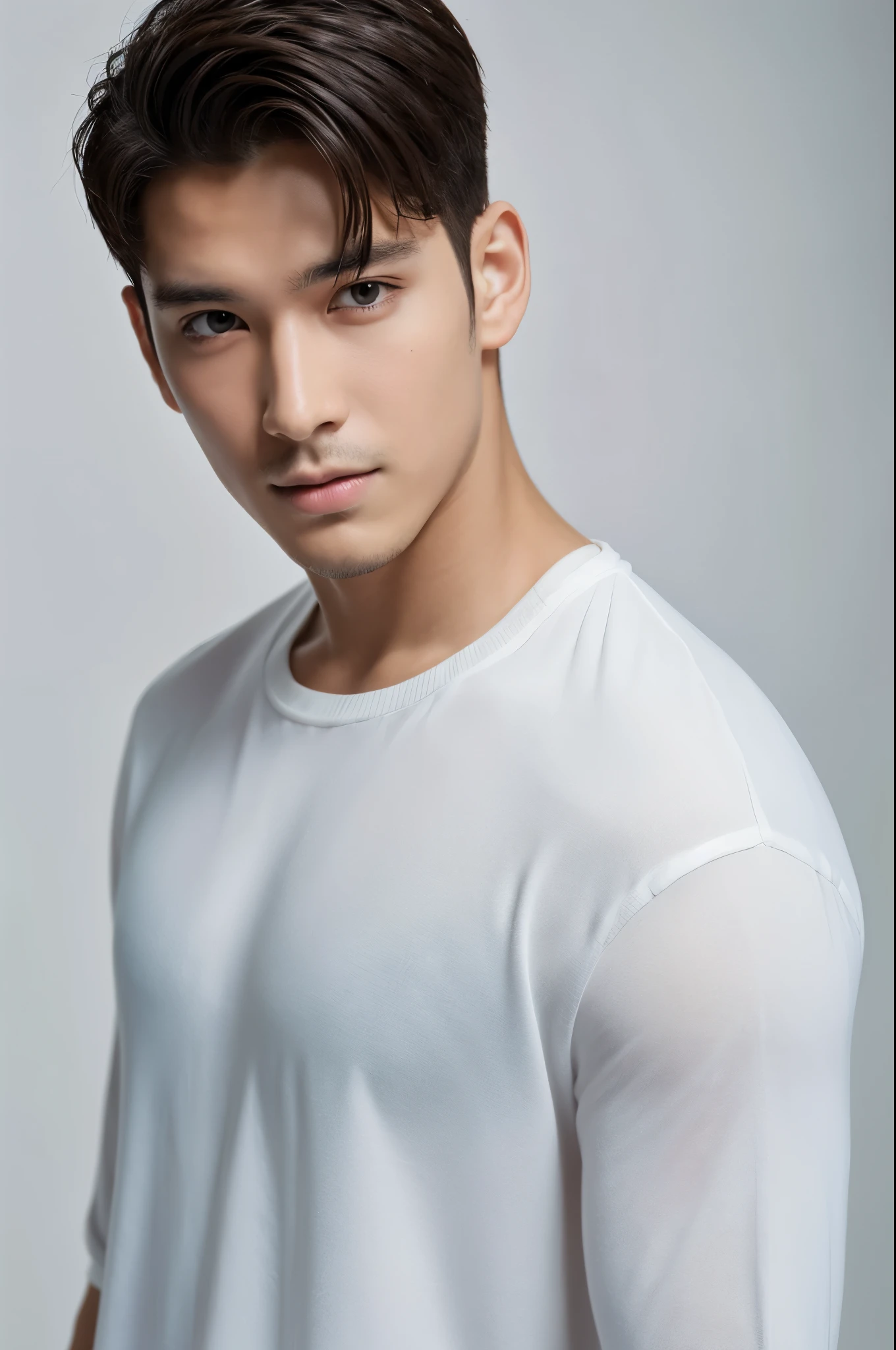 a handsome man, white background
