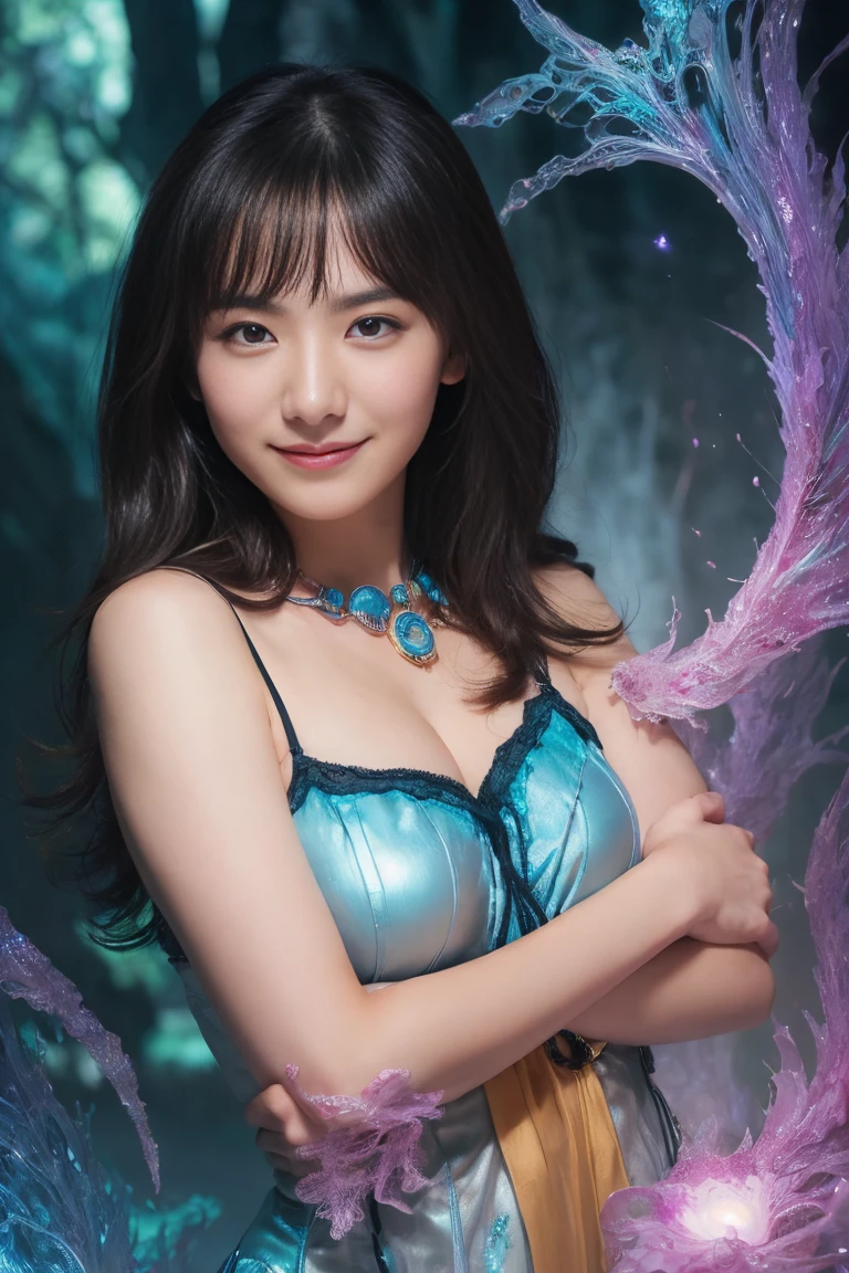 (Two beautiful age italian girls:1.6), Close friends, (They are hugging each other:1.2), Kiss her cheek or chest,(Detailed iridescent bodysuit with beautiful fractal or marble design:1.5), Incredible and spectacular scenes, ((High quality)), ((Detailed)), ((Fantasy)), Blue Plasma Brain, Green Plasma Body, Vulgarity, beutiful breast, obscenity, (Lewd smile:1.2), coarse, Obscene, mean, (raunchy:1.2), (Immoral:1.2), Lachish, (small breasts with beautiful raised pink areolas,,,:1.5), (Cameltoe), (Expression of ecstasy:1.2), Photorealistic, Official art, unity 8k wall paper, 8K Portrait, Best Quality, Very high resolution, (Incredibly beautiful nature background:1.6), (18 years old:1.5), (Sexy and glamorous:1.1), (A coquettish expression:1.6), (seductively smiling:1.6), (erotic posing:1.9), (Model Posing:1.8), Beautiful seductive face, Portrait, (Thick eyebrows:1.4), (Big scarlet eyes:1.2), Beautiful eyes with fine symmetry, (Ultra detailed eyes:1.4), (High resolution blue eyes:1.1), Intimate face, (ultra detailed skin texture:1.4), White skin, pale skin, Perfect Anatomy, Thin, (Beautiful toned body:1.5), Hair Bow, (Moist skin:1.2), No makeup, (dark circles:1.1), Good anatomy, Focus Face, good-looking, (Emilia Clark:0.6) (Emma watson:0.3),(Jennifer Connelly:0.4), (sensual face:1.5), Elegant face, Nice, Dolce, (Around her neck is a simple necklace of exquisite workmanship), (Bioluminescence with brilliant brilliance:1.4), (Luminous magic circle:1.5), Ruins of an ancient castle, Shining majestic cloud masses and sky, lightning bolt, Epic Realistic, (Greg Rutkowski:0.8), (teal and orange:0.4), (Art Station:1.5), Cinematic, (nffsw:1.5), Hyper Detailed, Dramatic light, (Intricate details:1.1), Beautiful black hair, (Wearing a gauntlet with a dense and very beautiful design decorated with jewels:1.1), 、 (((no bra))),(((See-through))),large full breasts、Spread your legs apar
