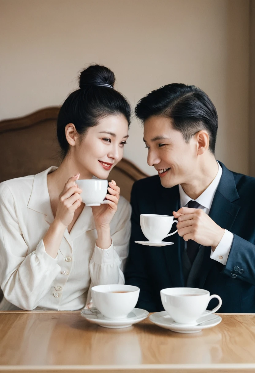 Couple drinking tea 
