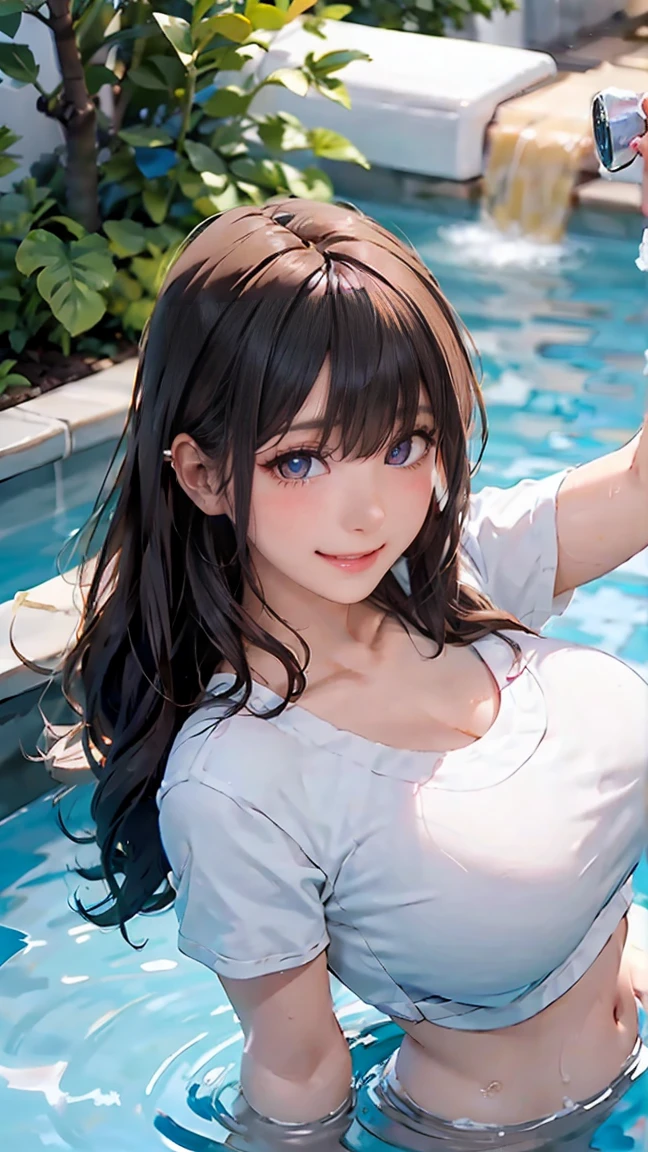 ((((highest quality)))), (((Ultra-precision CG 16K))), (((masterpiece))), (((Very detailed))), (((Extremely detailed))), (((Black outline:1.3, Written boundary depth:1.3 , Written soft outline))), Blur, Bokeh, Maximum clarity and sharpness,Multilayer Texture, Surface Shading, Cinematic lighting, Beautiful details sparkle ,Perfect Proportions, Limited to three woman, BREAK accurate, Anatomically correct, Highly detailed face and skin texture, drawn in detail, Highly detailed facial and skin texture, Detailed eyes, beautiful hair, Beautiful Japanese Idol face, Beautiful and beautiful eyes, Beautiful body, Beautiful breasts, Beautiful thighs, Beautiful legs, Beautiful fingers, (Beautiful views) , skinny body, ((Beautiful Skin)), ((Skin Texture)) BREAK breast enlarged, large Breasts, rocket breasts, slender waist, (blush, smiling:1.3,) BREAK (((oversized_bath_robe :1.3 , midriff peek , ))) , wearing earrings, BREAK ((( a girl in the spa , full of soap bubbles, sleep on her back in the spa , legs outside of spa , stick breast out))),(serious, full body shot, from side:1.3 , from above:1.3,),
