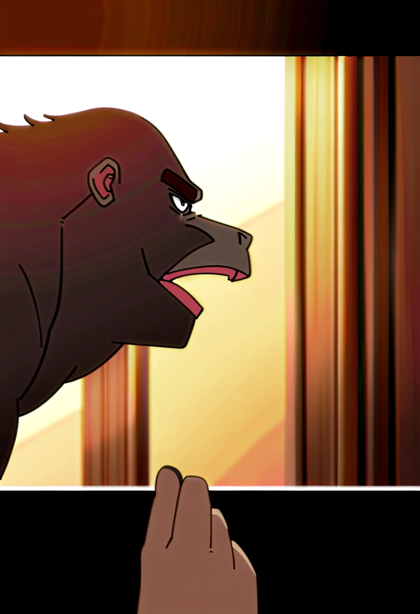 gojo having sex with gorilla, abs, naked