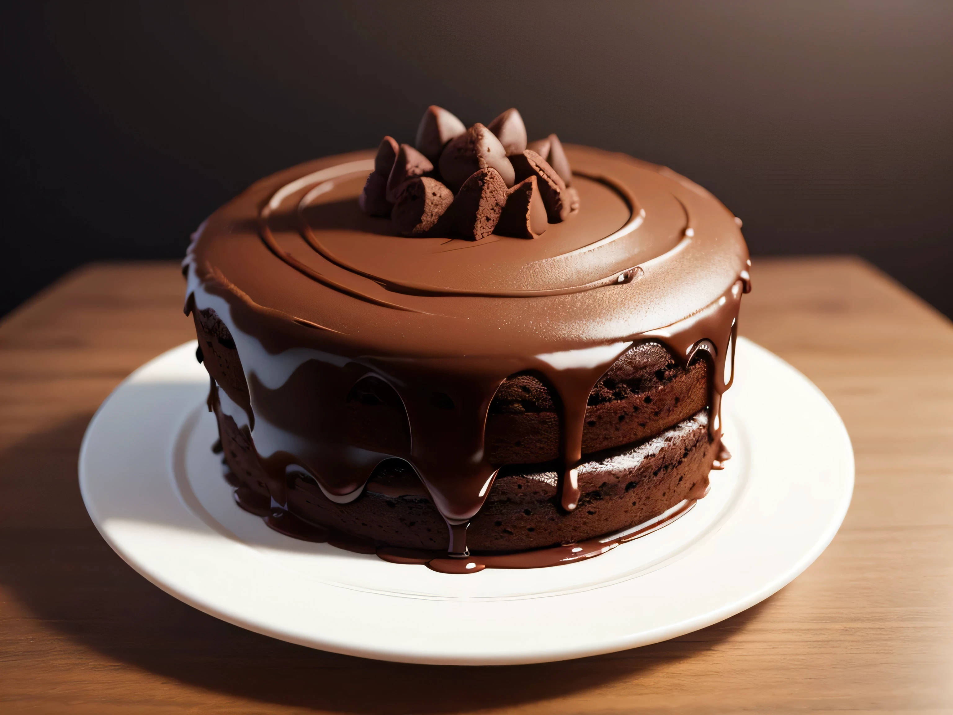 chocolate cake,Fresh and clean background,the real thing