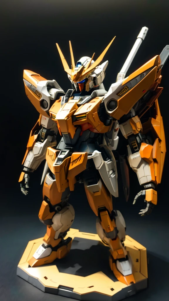 Catapult Deck、Waiting for departure、Giant humanoid robot、Gundam cockpit hatch open in the center of the chest