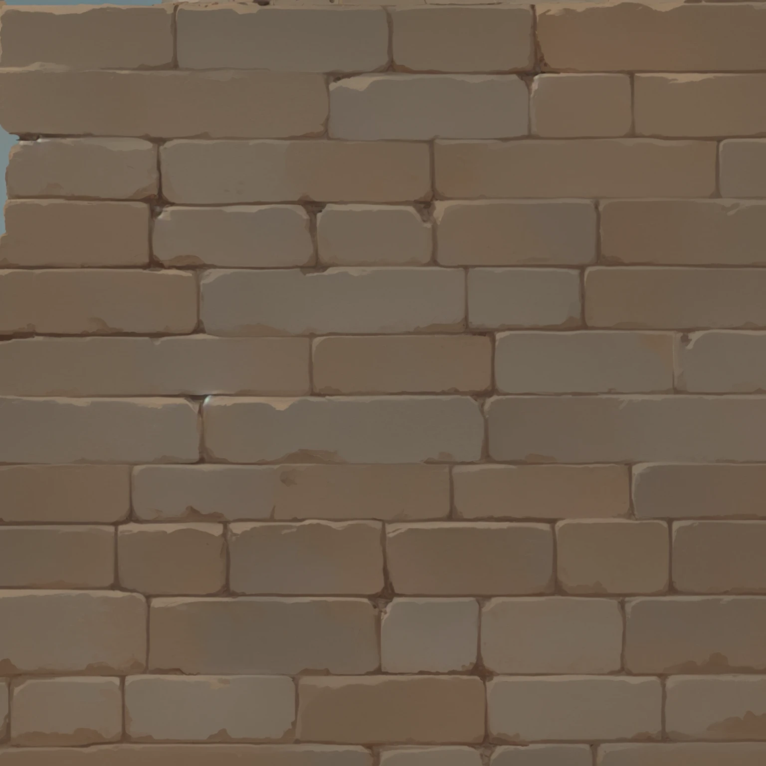 Brick Wall,Cartoon Style,