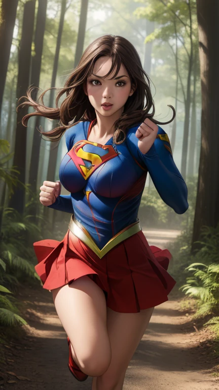 ((she is running in the forest)), (((Supergirl's detailed uniform.))), (She wears stilettos) ((Your blouse is in tatters, Your mesh is in tatters, his uniform is in tatters, your costume is in tatters, your clothes are in tatters)), ((SUPERHEROINE SUPERGIRL FLEEING AFRAID)), ((tramp, Prostitute, Bitch)) He is sweating all over his body. She is screaming in terror, she is terrified, she is crying a lot. ((She has black hair, She has long hair)), ((She wears a mesh garter belt.)), ((Wearing a thick metal collar around his neck. )) She screams and begs for mercy, I do not cry.. Wearing a thick metal collar around his neck. with a chain. Wear a lot of makeup on your face. (Your clothes are immoral, Your clothes are indecent). Shibari, arms behind the back:1.4), (hands on the back), (first work, Best Quality) 1.5, 1 girl, Alone, (sexy, Pretty Woman, Perfect face, Perfect eyes) whole body, (Shibari, arms behind the back:1.4), (hands on the back), ((by rubio)). ((high definition face)).