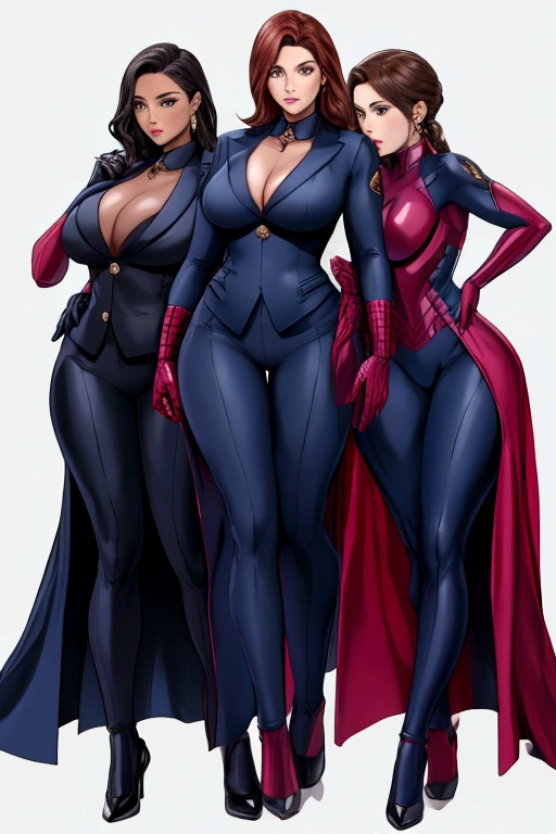 group of woman suit marvel