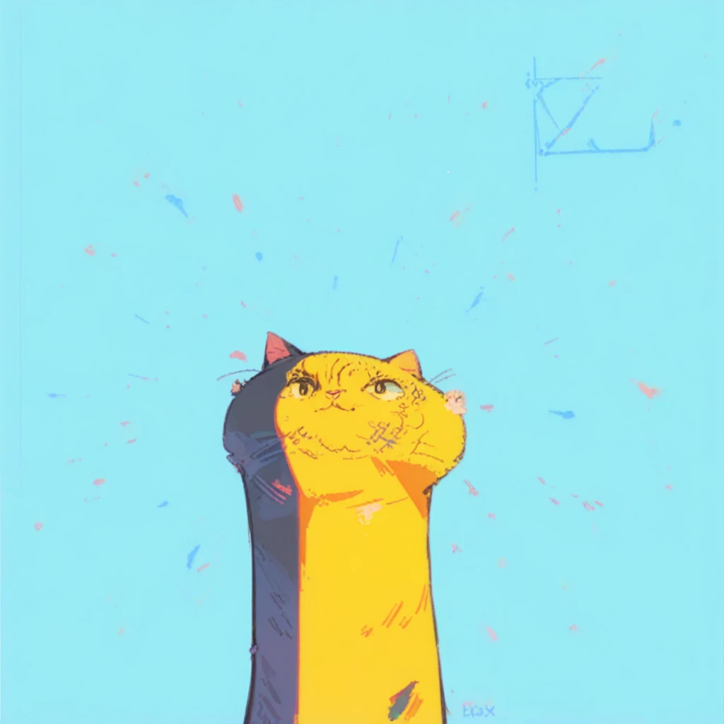 art, logo, cat pole