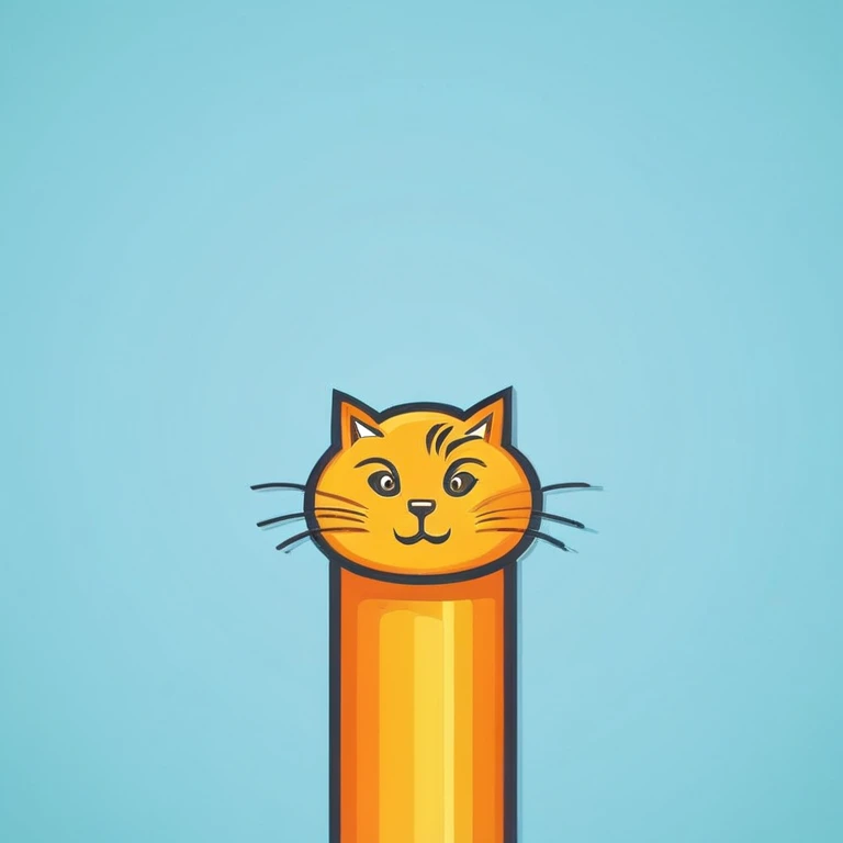 art, logo, cat pole