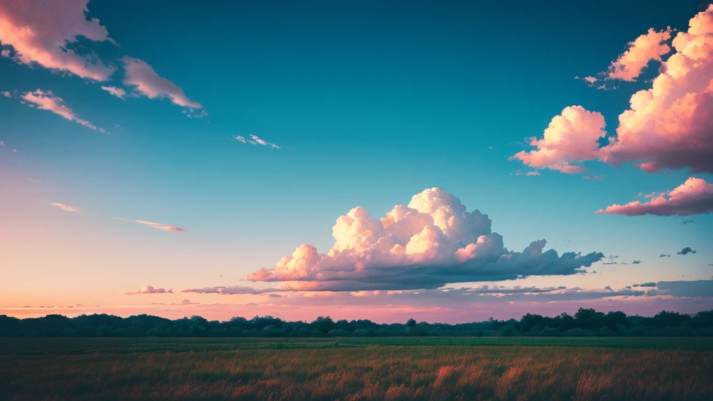 Anime - Beautiful sky retro 80s style , 4K Wallpaper