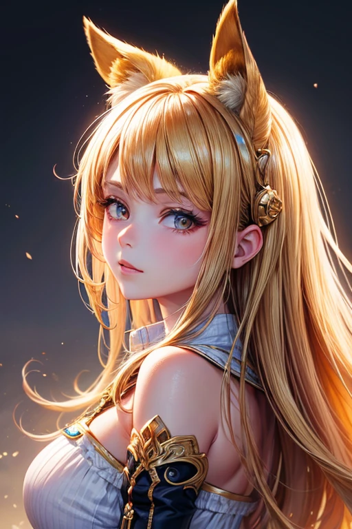 (Best Quality,high resolution:1.2),ultra detailed,realist:1.37,Pretty girl, beautiful and detailed golden ear, change,