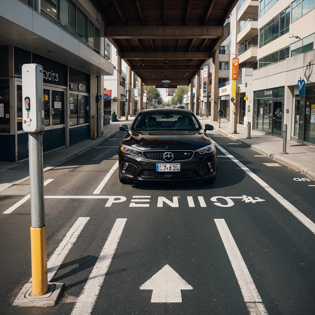 logo for an app that helps people find parking spots quickly