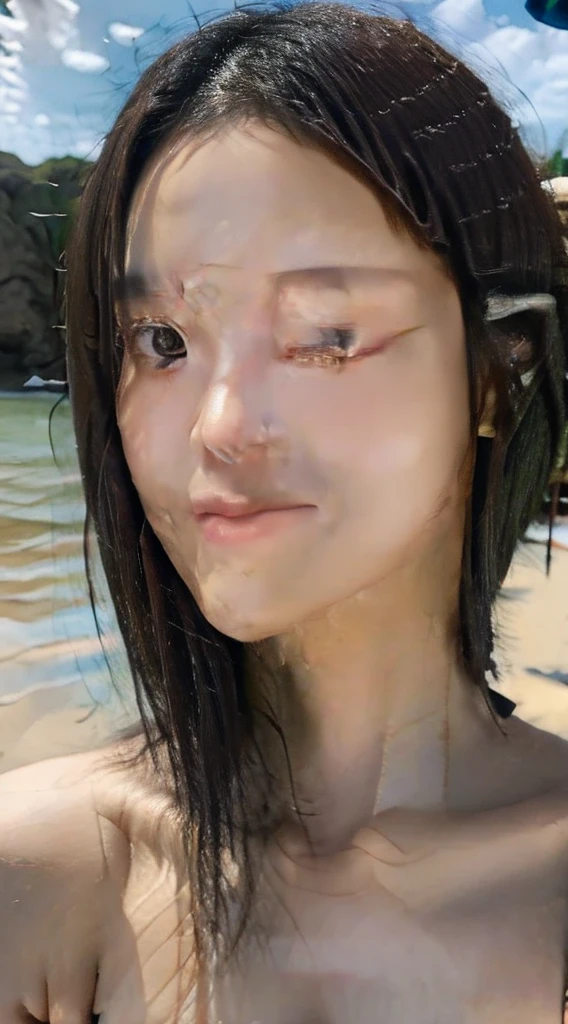Beautiful blonde with 8k filter looks sexy