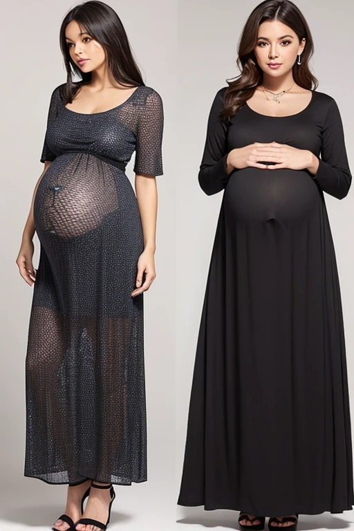 Pregnant women、Negroid、Maternity Dresses