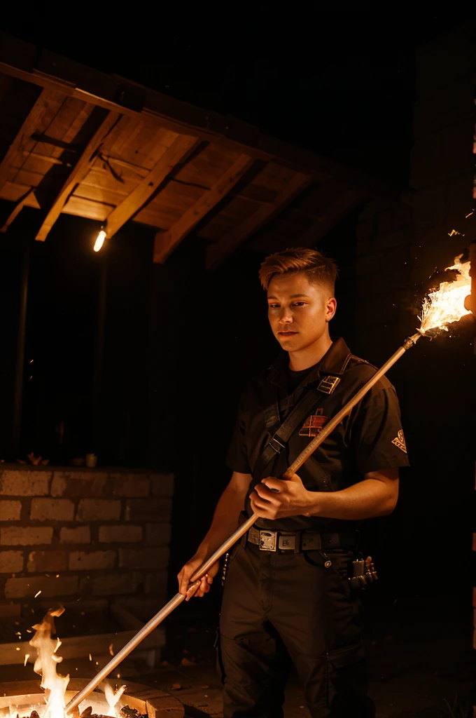Spear with pyro element