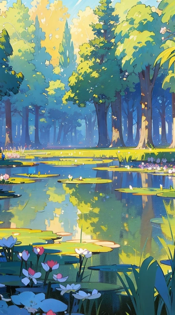 In Claude Monet style, Impressionism,