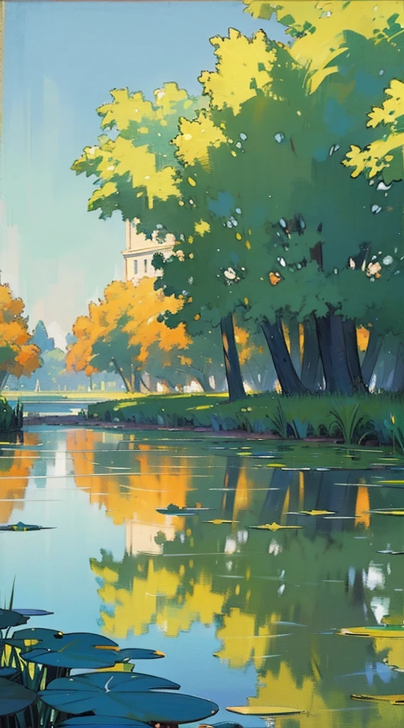 In Claude Monet style, Impressionism,