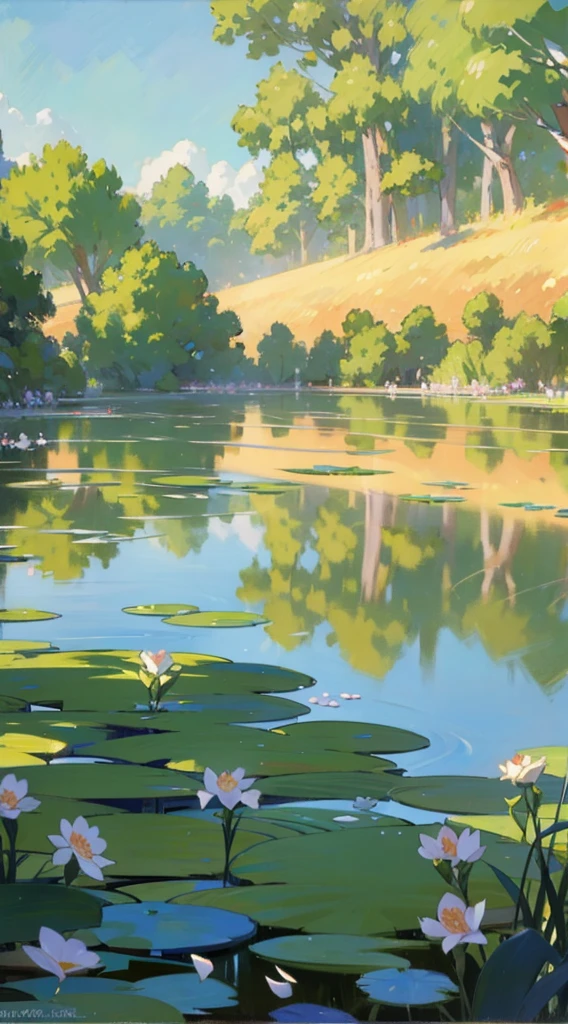 In Claude Monet style, Impressionism,