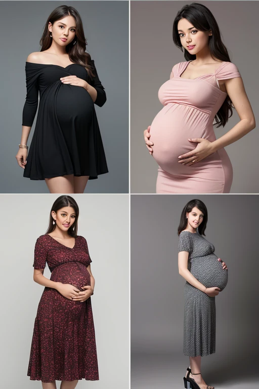 Pregnant women、Negroid、Maternity Dresses