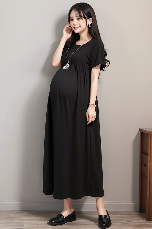 Pregnant women、Negroid、Maternity Dresses