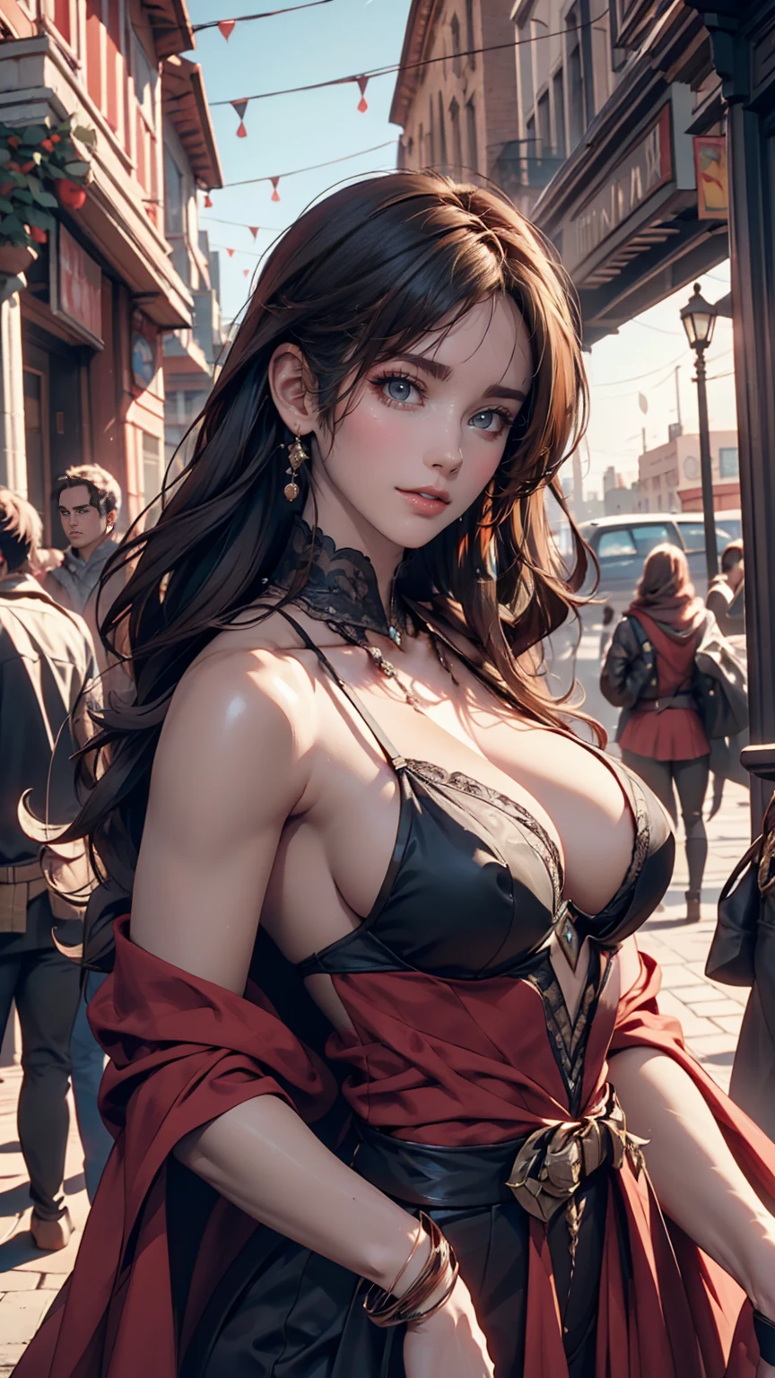 Female Arafet images in SF scenes, Android Jones and Chris Dyer, Portrait of Sofia Vergara, Square Enix Cinematic Art, Movie promotional images, shot on IMAX, Muspelheim, The protagonist in the foreground, Paul Atreides, IMAX render, Evil Witch, Elora, IMAX