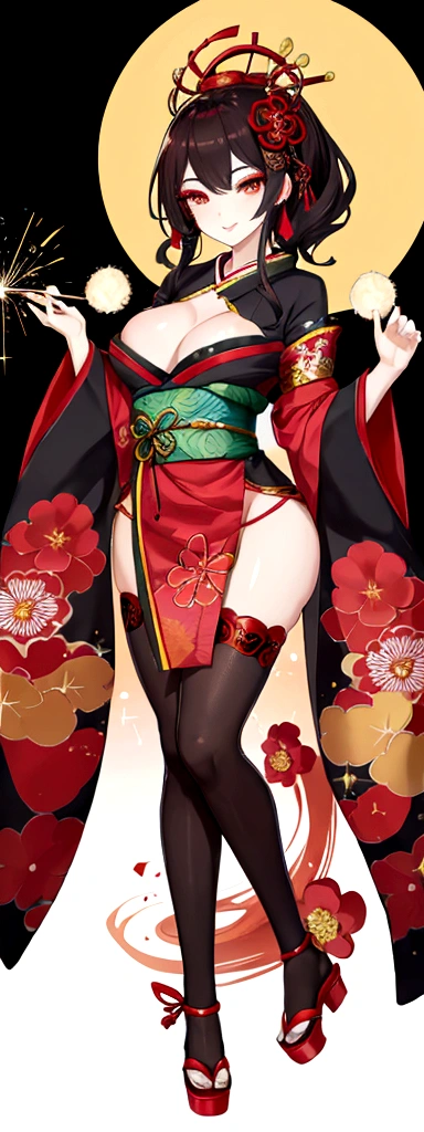 Oiran,whole body,Sparkler,sexy,Makeup thick