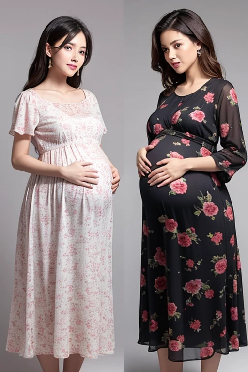 Pregnant women、Negroid、Maternity Dresses、One person