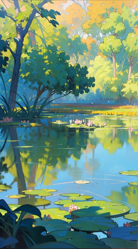 In Claude Monet style, Impressionism,