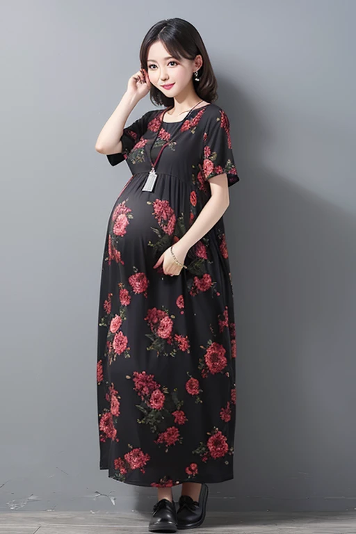 Pregnant women、Negroid、Maternity Dresses