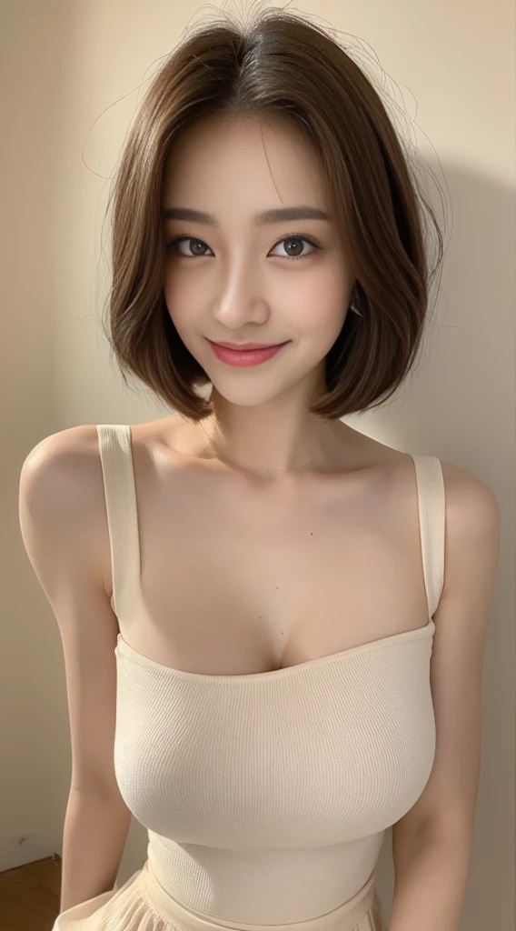 ((Best Quality, 8K, Masterpiece: 1.3)), 1girl, Slim Abs Beauty: 1.3, (Hairstyle Casual, Big Breasts: 1.2), Dress: 1.1, Super Fine Face, Delicate Eyes, Double Eyelids, Smile, Home, nude