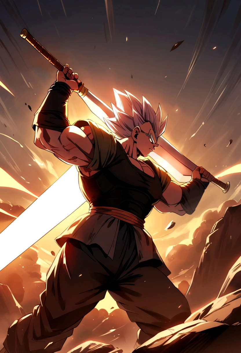 Dragon Ball Style、Combatant、Tough Warrior、Brandishing a large sword