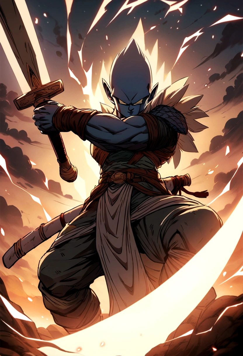 Dragon Ball Style、Combatant、Tough Warrior、Brandishing a large sword