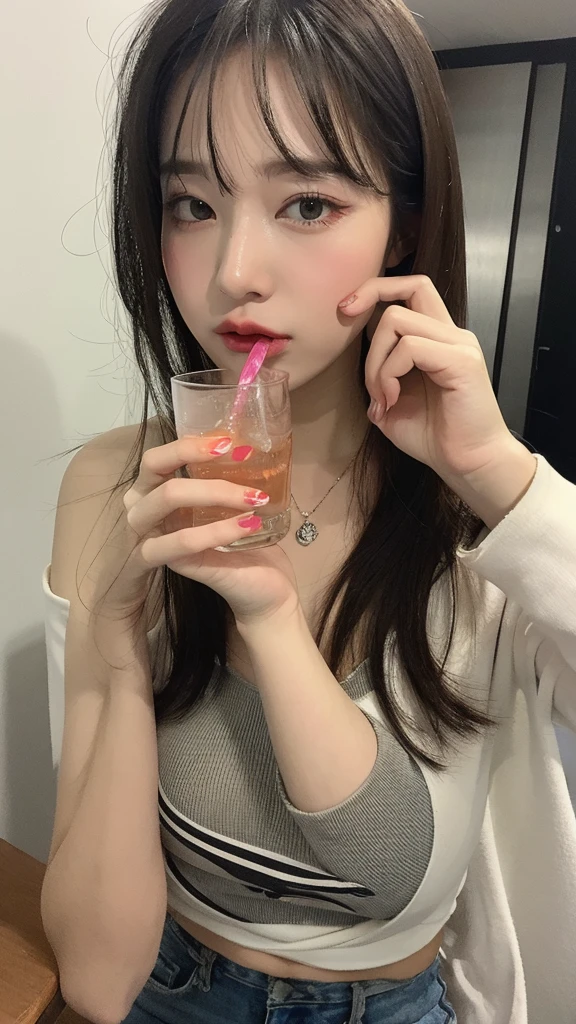 hand and drink