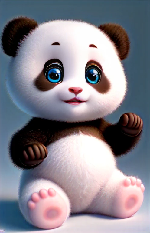 (masterpiece), (Highest quality), (Super detailed), (whole body:1.2), So cute, baby, Pixar, baby panda in pajamas, Big bright eyes, fluffy, smile, Delicate and high quality, fairy tale, Incredibly detailed, Pixar style, Bright color palette, Natural light, Simple background with pure colors, Octane Rendering, Trending on Art Station, nice, Ultra Wide Angle, 8K, High resolution, Realistic