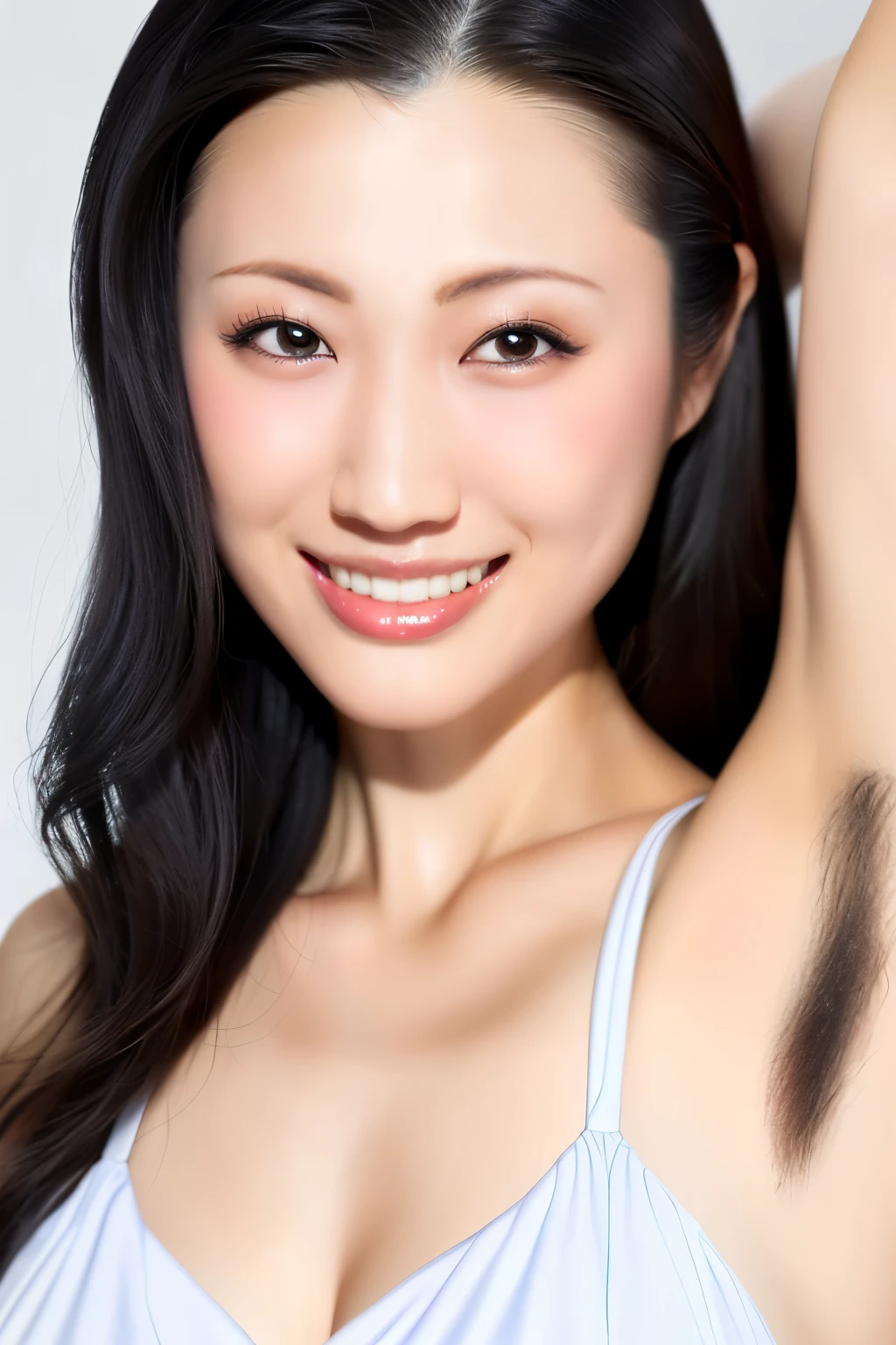 (Highest quality、Tabletop、8K、Best image quality)、1 female、(beautiful, Pure white skin:1.1)、最もbeautiful笑顔が私を見ている、(The perfect yellow bikini:1.2)、(Face close-up:1.5)、(Show one armpit:1.2)、(Please show me your armpit hair:1.2)、(鮮やかで澄んだbeautiful海の背景:1.3)、Shining bright sea、澄んだbeautiful sea、Very clear sea、(beautiful広々Stand on the beach:1.2)、beautiful surf edge、beautiful sunny sky、beautiful cumulonimbus clouds、(very bright and vivid:1.3)、(Shiny skin:1.1)、(Ultra-high resolution, 明るくbeautiful肌:1.3)、Ultra-high resolution beautiful teeth、Ultra HD Hair、Ultra-high resolution sparkling eyes、Natural Makeup、(Very 明るくbeautiful肌:1.1)、Big Breasts、(Voluptuous body:1.1)、(Perfect Anatomy:1.1)