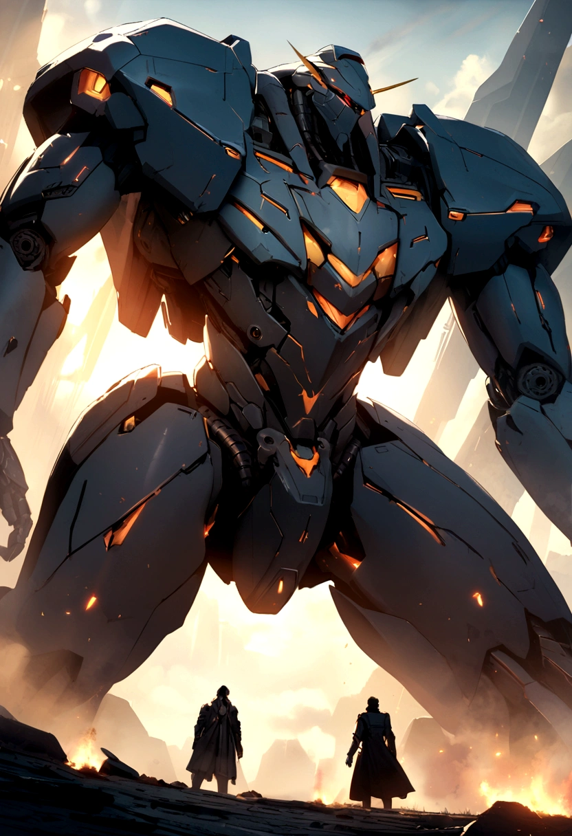 Futuristic giant robot