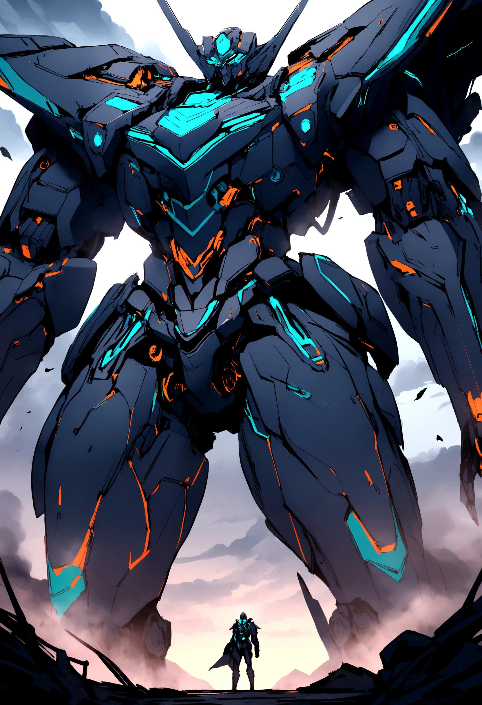 Futuristic giant robot 