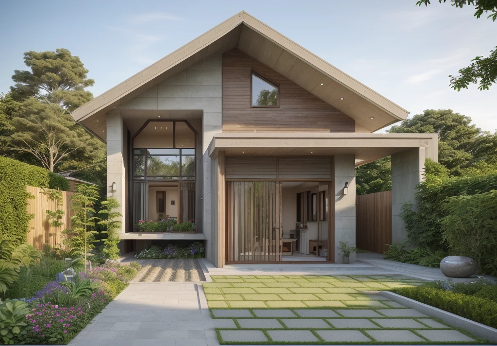 ((best quality)), ((masterpiece)), (detailed), perfect face, ((Masterpiece)), (best quality), (ultras Realistic), 8k, Raw photo, a rendering of a modern house with vietnamese roof anh brick yard , realistic garden, contemporary house, exterior design, wide establishing shot, modern house, in style of simplified realism, concept house, realistic building, front elevation view, wide angle exterior 2022, inter dimensional villa, building facing, sharp focus ilustration hq, modern style, realistic establishing shot, concept house, wide angle exterior 2022, precise architectural rendering, inter dimensional villa, award-winning render, front-view, mid-view, detailed rendering, architectural render, architecture render, modern house, architectural visualization, realistic architecture, insanely detailed rendering, exterior , trees landscape, sky wood paneled ceiling, a rendering of a modern house with a garden, precise architectural rendering, high quality rendering, award-winning render, professional render, beautiful 3 d rendering, beautiful rendering, architectural rendering, a photorealistic rendering, luxcore render, stunning render, an award winning digital render, beautiful rendered, high-quality render, architectural 3 d render, artistic render, a view of a garden with lots of flowers and plants, in a cottagecore flower garden, cottagecore flower garden, lush flowery outdoors, garden with flowers, flower garden summer morning, lots of plants and flowers, lush garden surroundings, lush chic garden, with a french garden, lush plants and flowers, home and garden, garden at home, homes and gardens, permaculture, with a garden, sustainable architecture, gardening, green house, homes and garden magazine, beautiful house on a forest path, vegetal architecture, a rendering of a modern house with a small balcony and a bancony , precise architectural rendering, modern house, contemporary house, concept house, street,