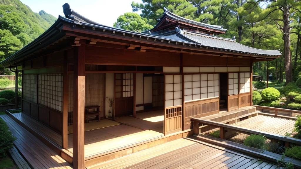 Japanese house with an elven architecture mix