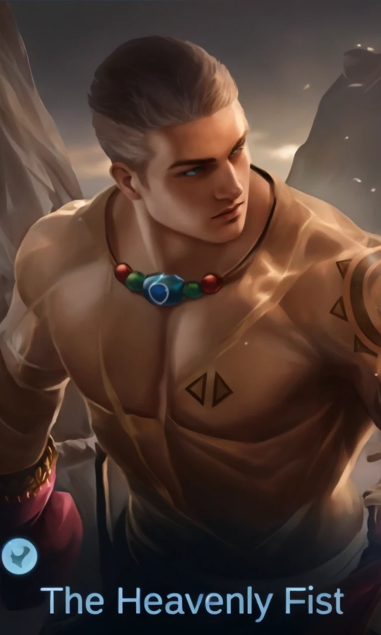 Please generate me a boy, 18 year old, long golden blonde hair, teal eyes, wearing a majestic white robe with a white cape, both having golden trimmings as design.
Please keep the same design as picture number 4.