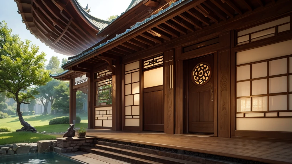 Elven house with a mixture of Asian aesthetic
